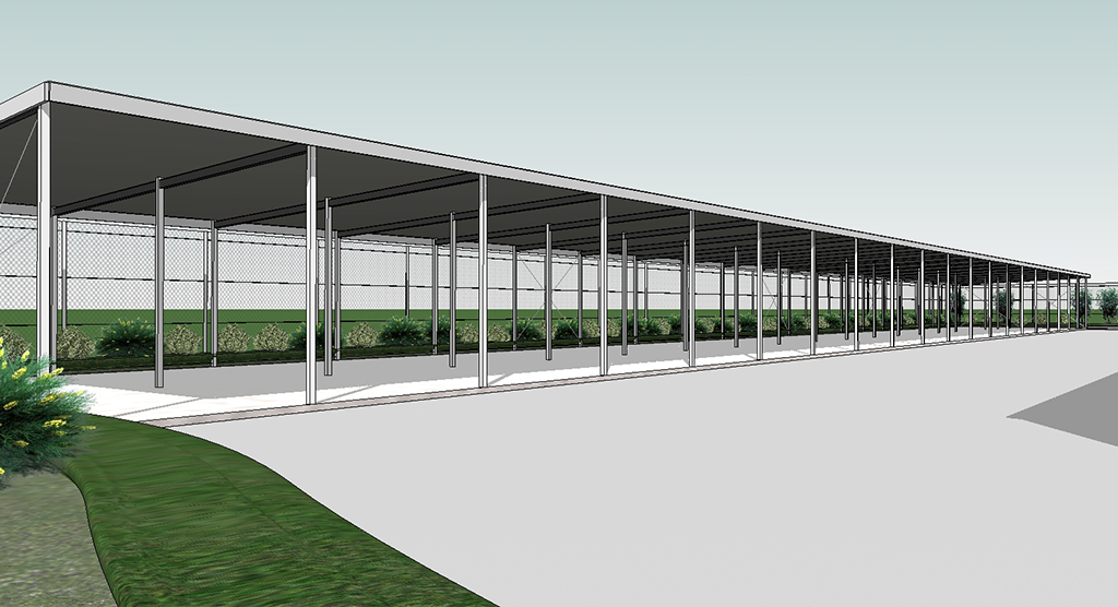 self storage facility mockup