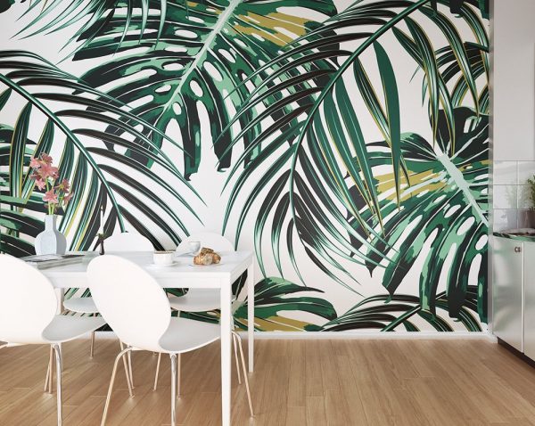 leaf wall paper