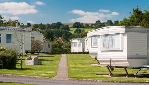caravans in a park